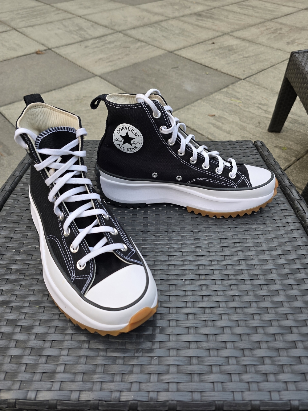 Converse Run Star Hike High Top Sneakers - Black/White